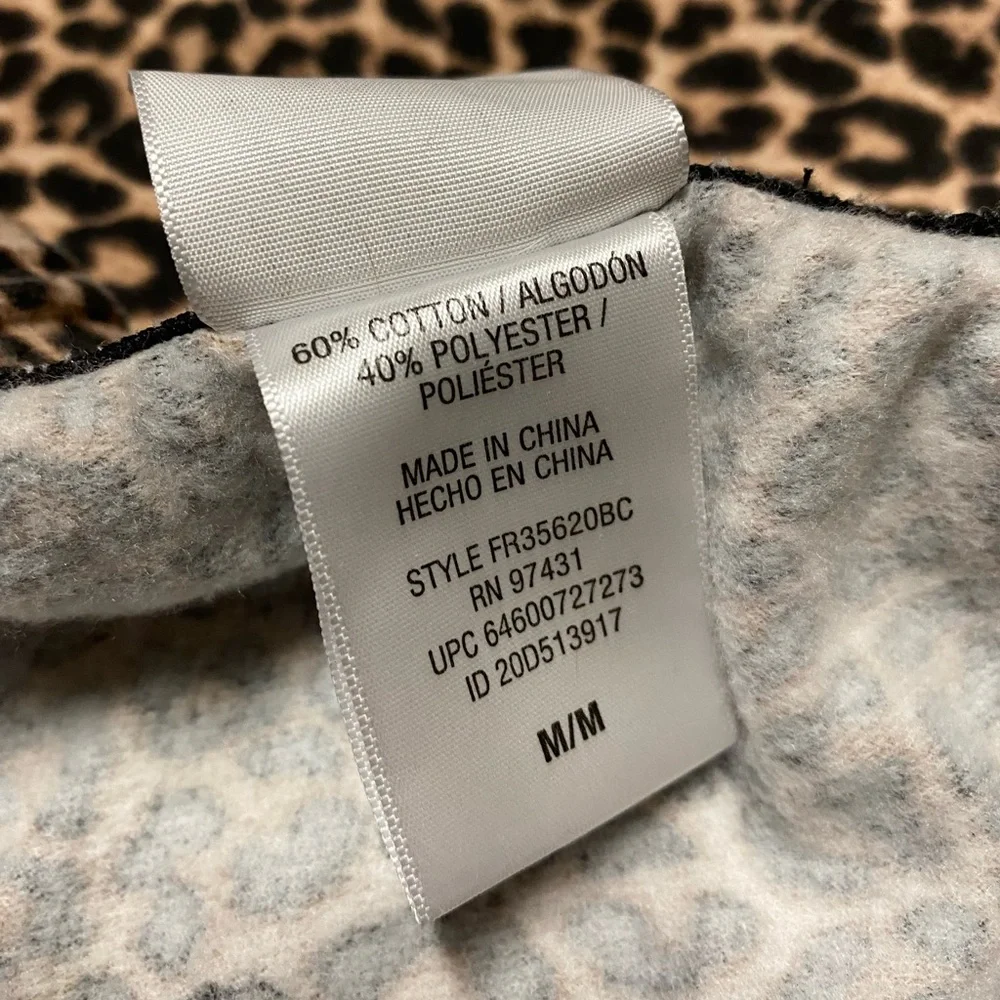 Fruit of The Loom Leopard Print Sleep Pants With Pockets Size M